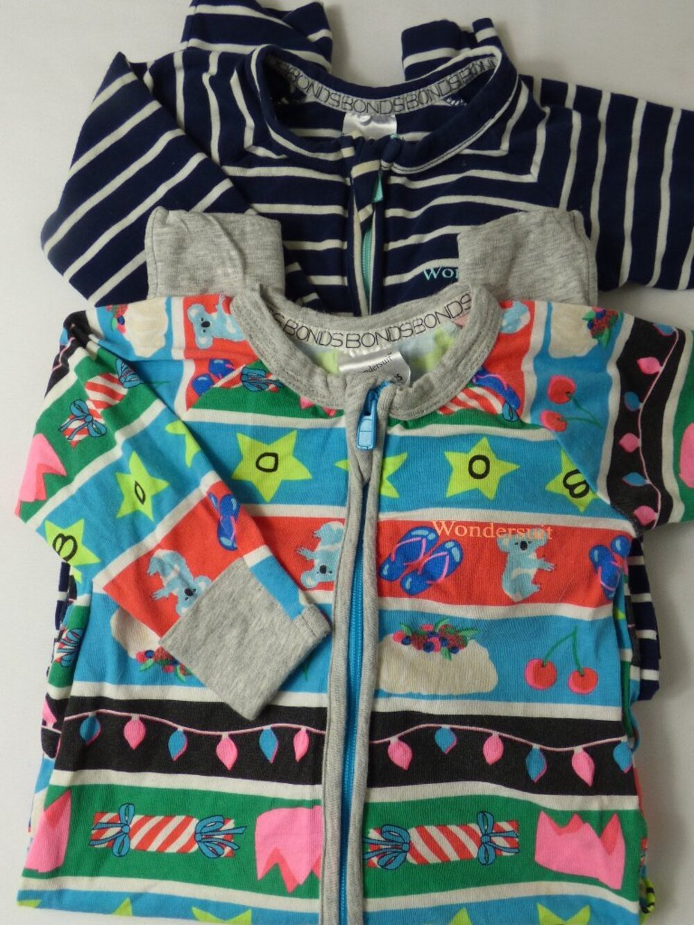 Bonds Baby Zip Wondersuits Set - Size 3-6/6-12 Months